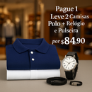 Pague 1 Leve 2 Camisas Polo + (Relógio e Pulseira para os 10 primeiros clientes)